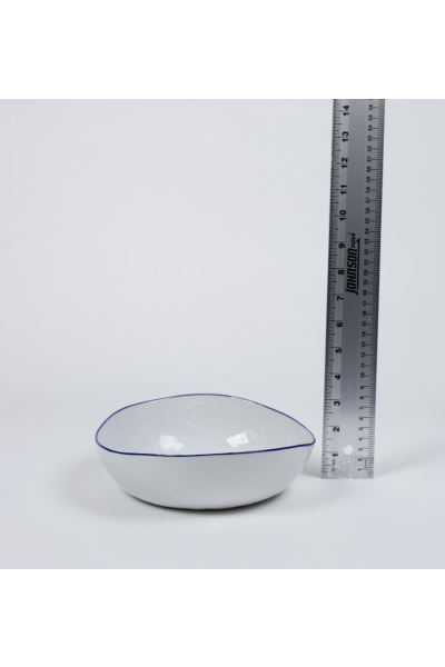 White Blue Rim Bowl (6)